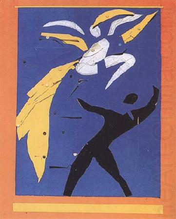 Henri Matisse Dancer Study for the Backdrop of the Ballet 'Strange Farandole' (mk35) china oil painting image